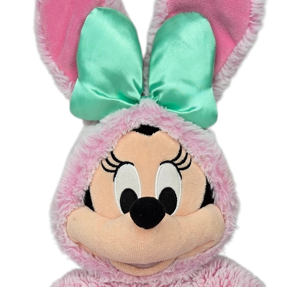 Disney Store Minnie Mouse Bunny Rabbit Stuffed Plush Pink Easter Spring 10" 2021 - Picture 3 of 7